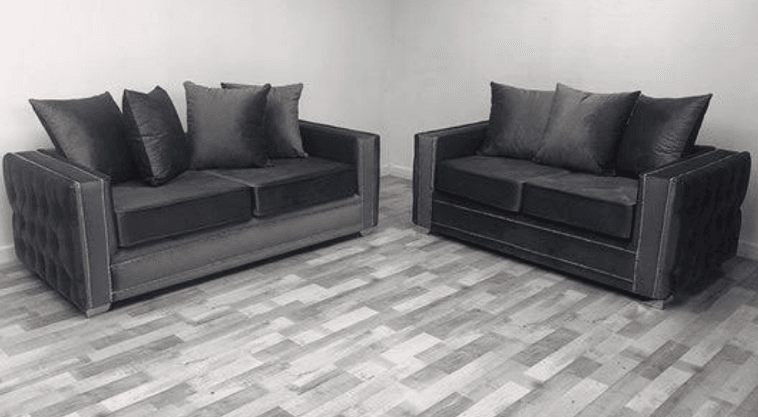 Alaska Sofa UK - Side view of premium sofas from Newcastle Beds UK